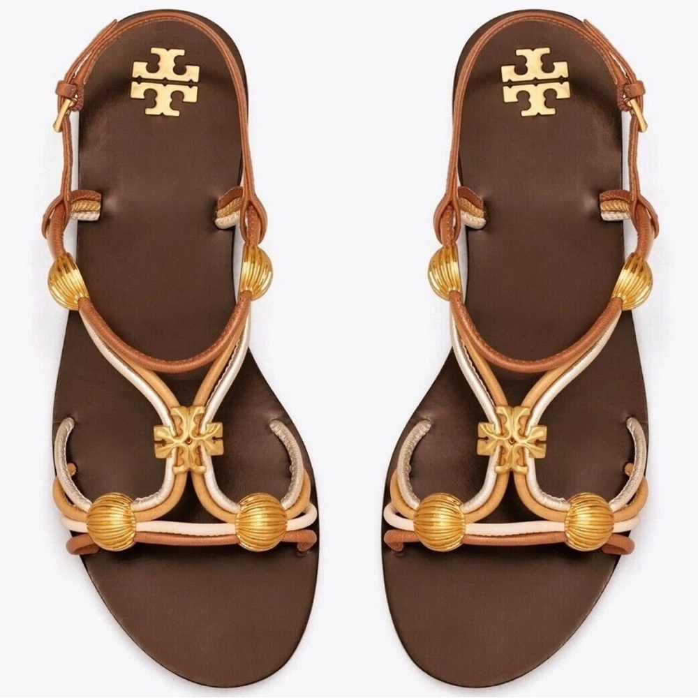 TORY BURCH Capri Multi Strap Sandals SZ 11
